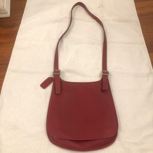 Saddle Legacy Vintage Coach Leather Cross Body bag